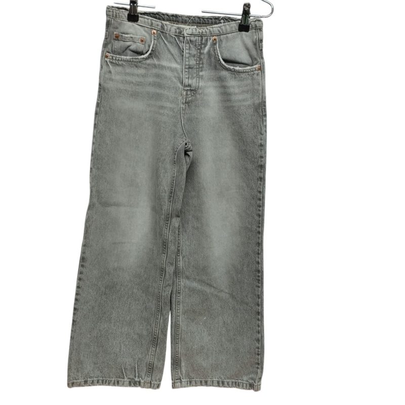 JEAN LOCALIZADO ANCHO GRIS CLARITO ZARA T 11-12 MCH