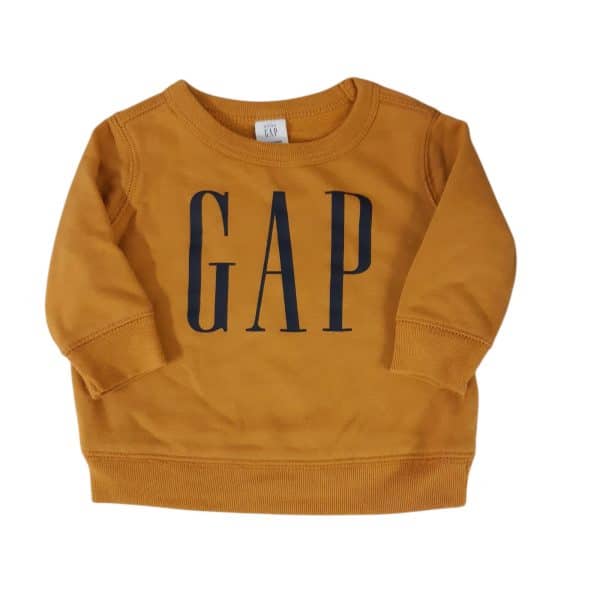 BUZO ALG MOSTAZA GAP AZUL T3/6M FR