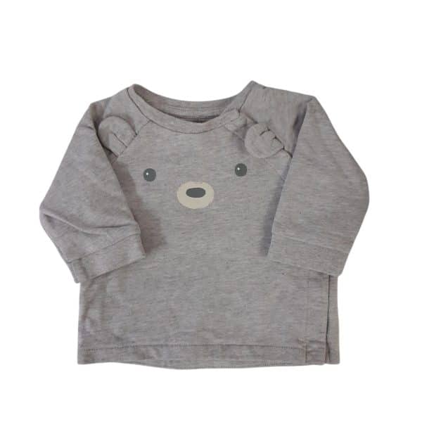 BUZO CRUZADO BEIGE OSO OREJITAS H&M T1/2