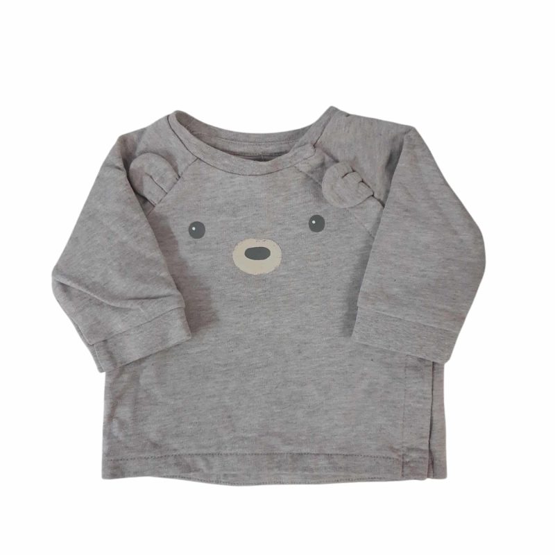 BUZO CRUZADO BEIGE OSO OREJITAS H&M T1/2