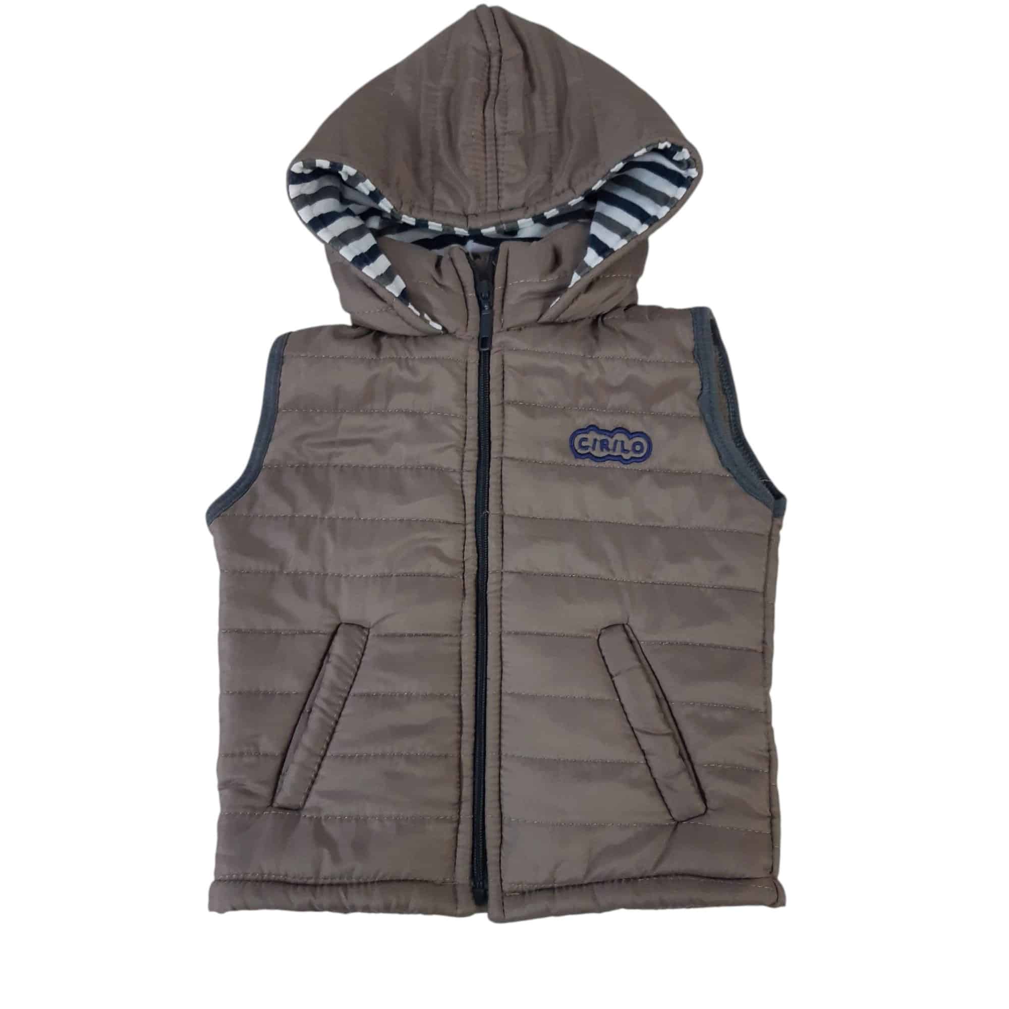 CHALECO BEIGE CAPUCHA CIRILO T1