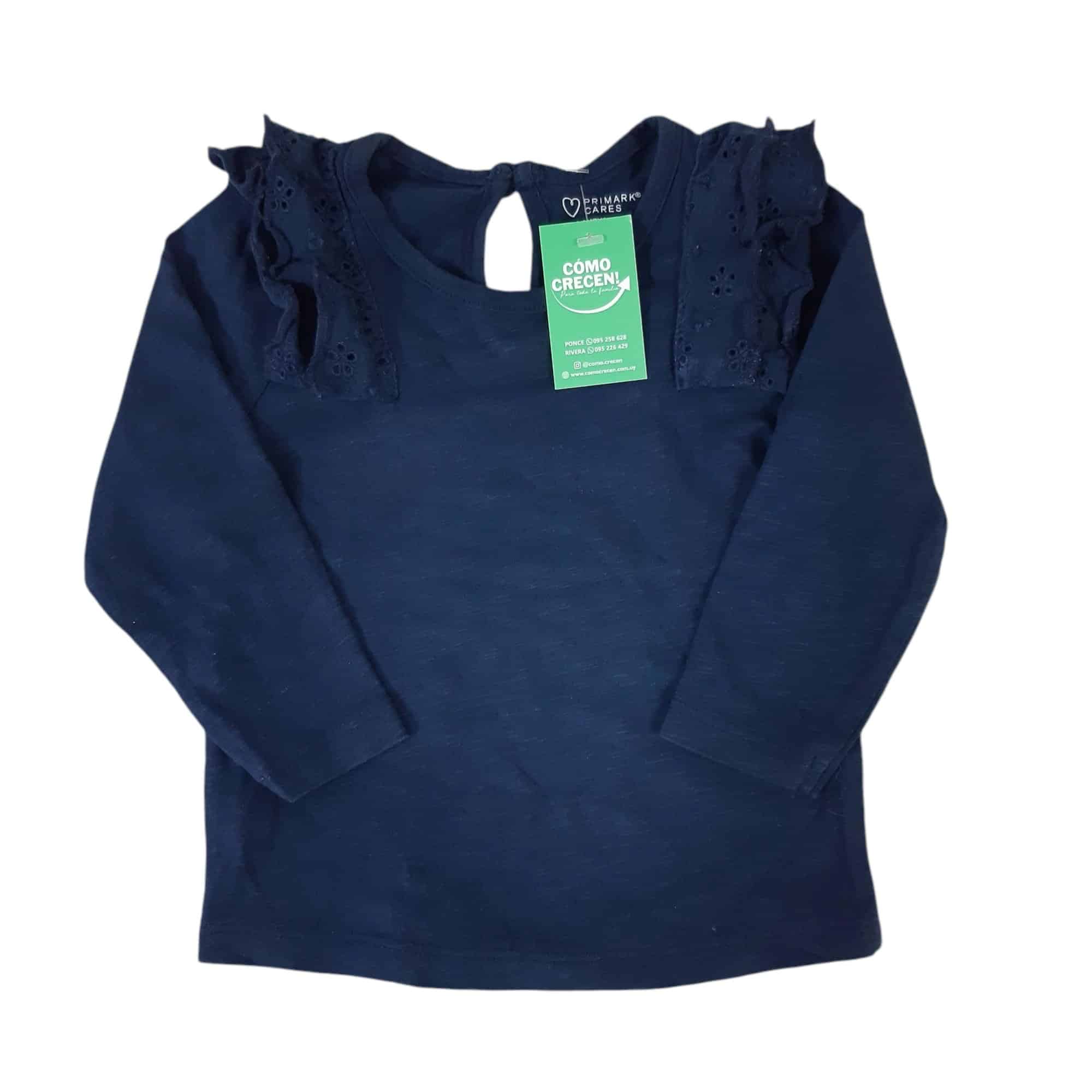 REMERA AZUL VOLADOS PRIMARK T6/9M