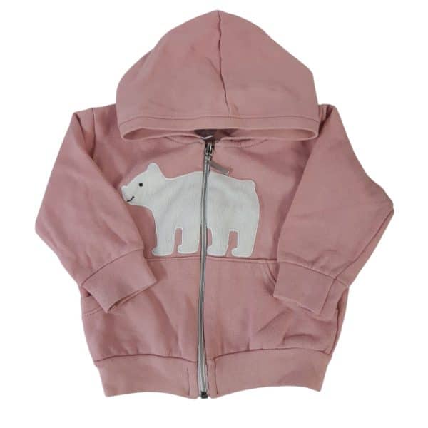 CAMPERA ALG ROSADA CAPUCHA OSO LSGHSEE 8/12M