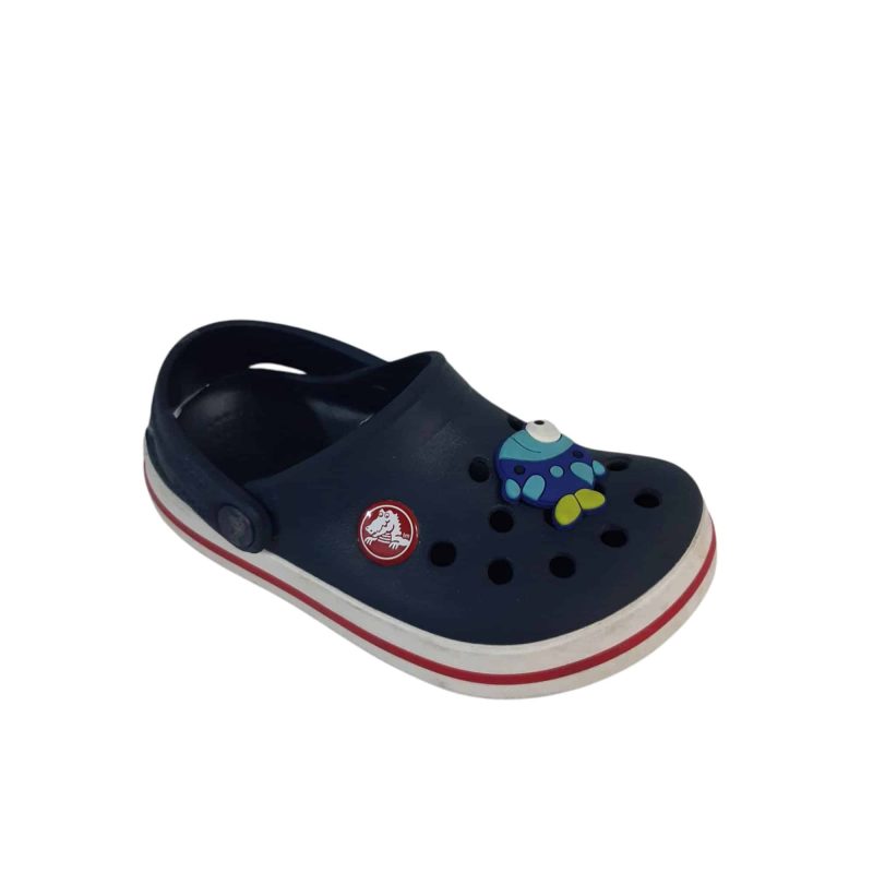 CROCS AZUL BLANCO RAY ROJA PEZ PATOS PIN C8/24