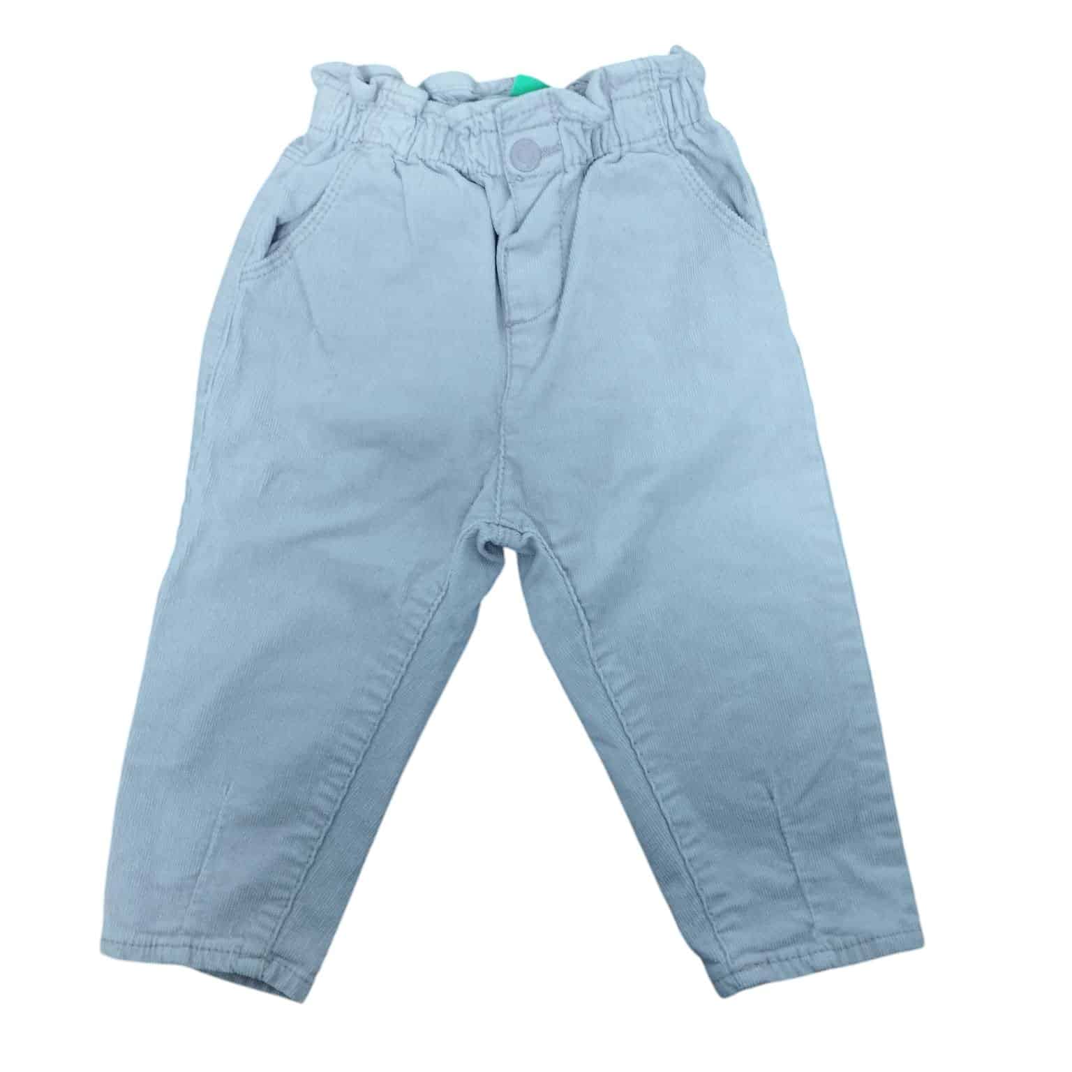 PANTALON PANA ROSADO ELASTIZADO ZARA T 12-18 M