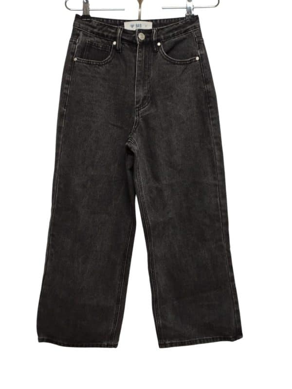 JEAN WIDE LEG NEGRO BAS T 34