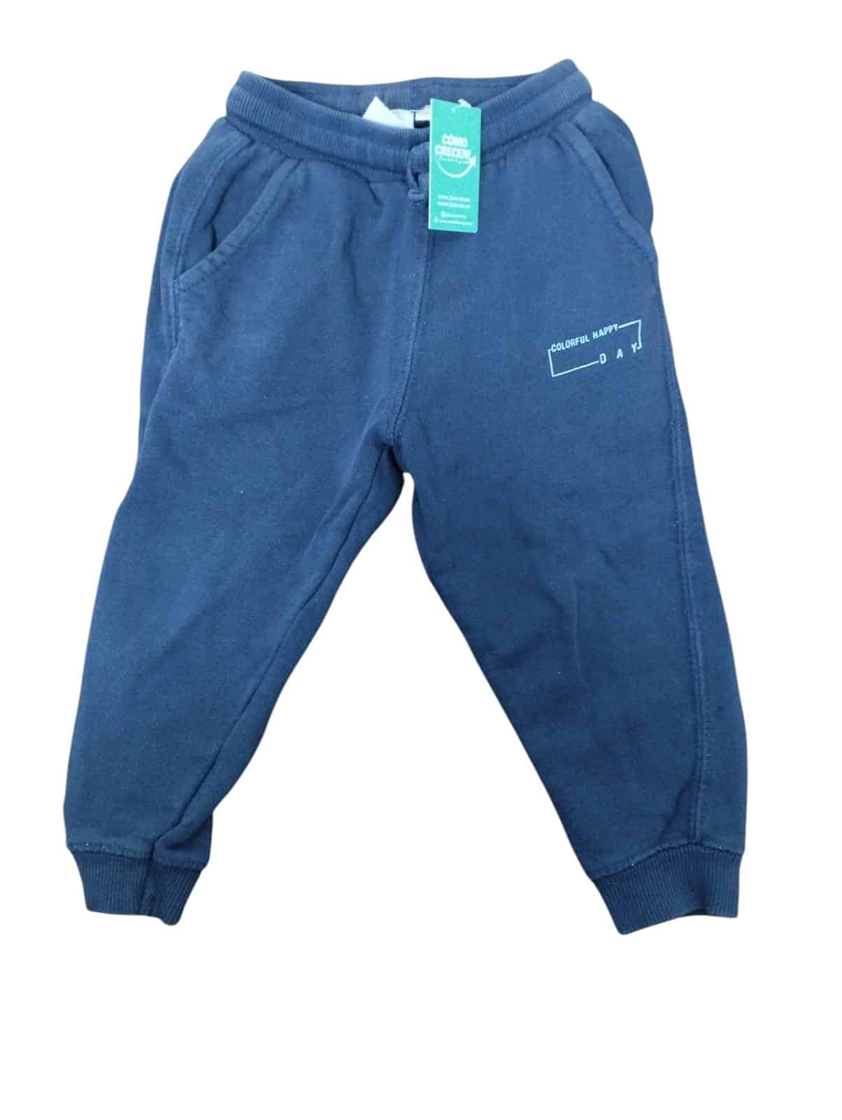 PANTALON ALG AZUL SFELPA  ZARA T 18-24 M  DECO FR