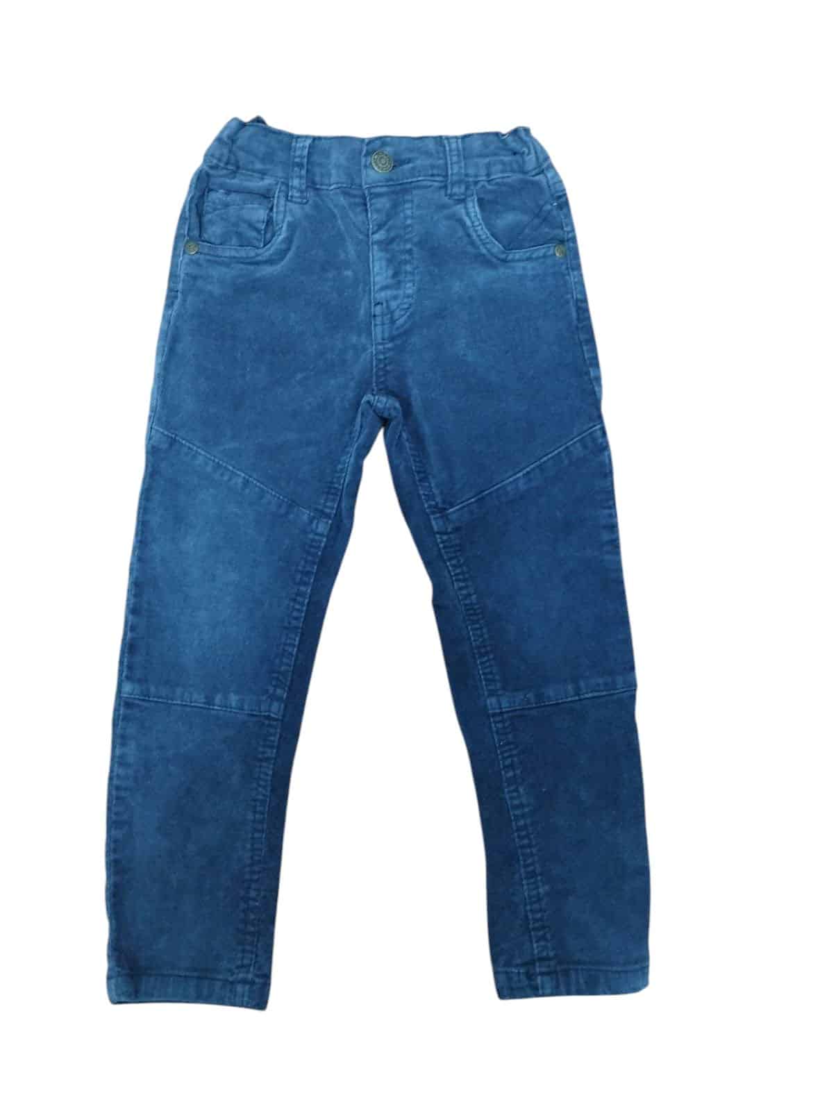 PANTALON PANA AZUL MINOTI T 2-3