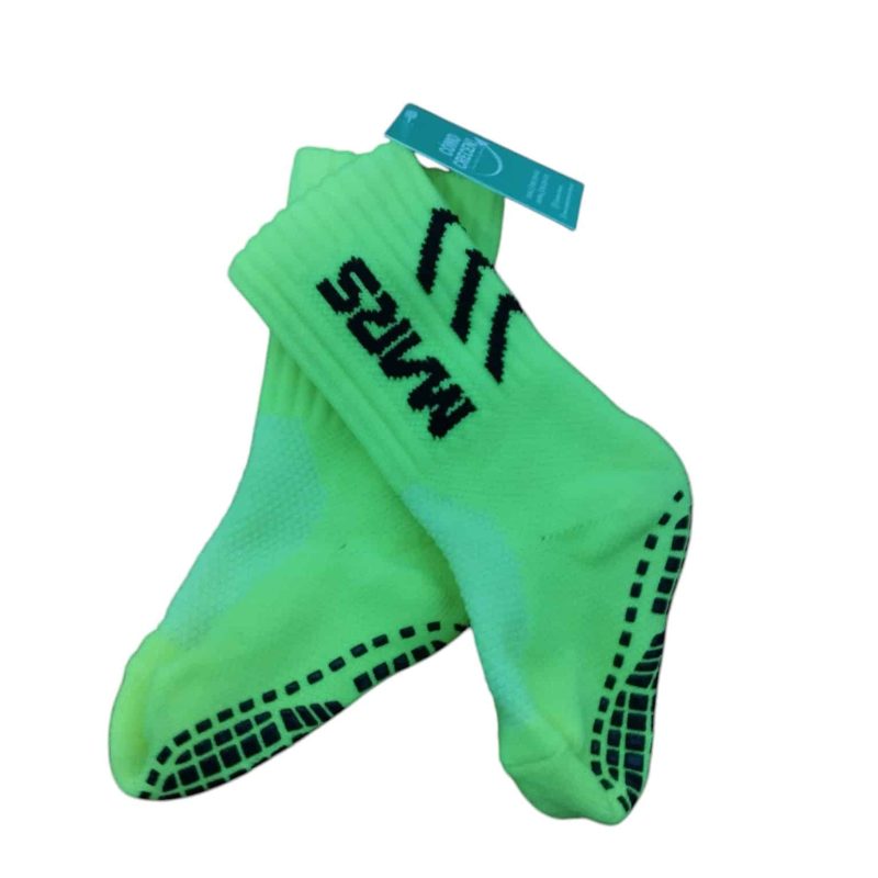 MEDIAS AMARILLO FLUO NEGRO CON ANTIDESLIZANTE MARS T6-8- 26-28