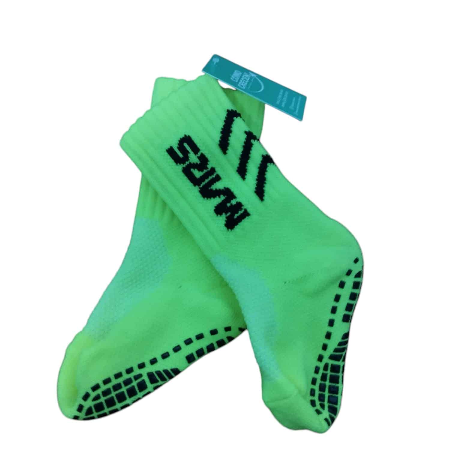 MEDIAS AMARILLO FLUO NEGRO CON ANTIDESLIZANTE MARS T6-8- 26-28