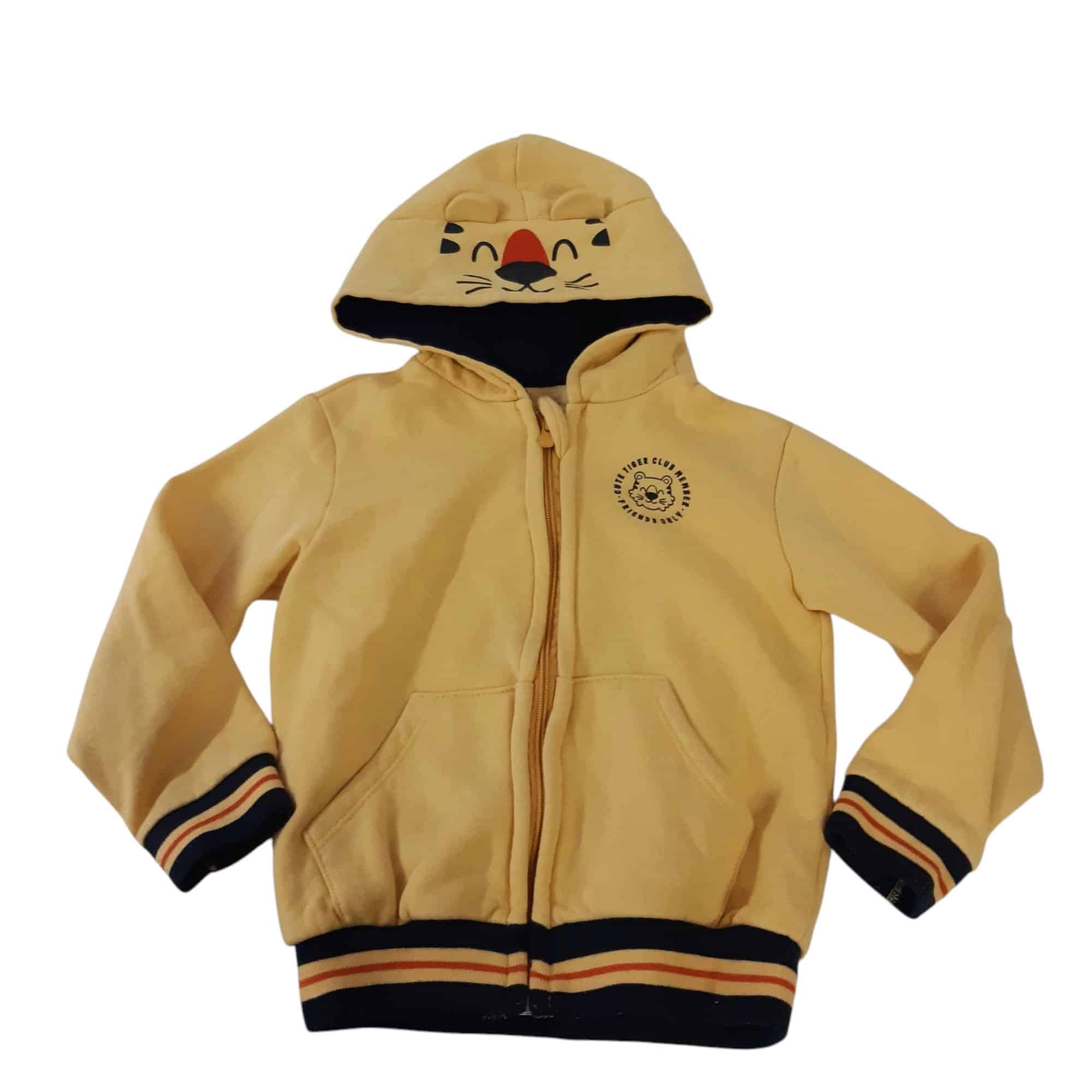 CAMPERA ALG AMARILLA CAPUCHA TIGRE POIM T4