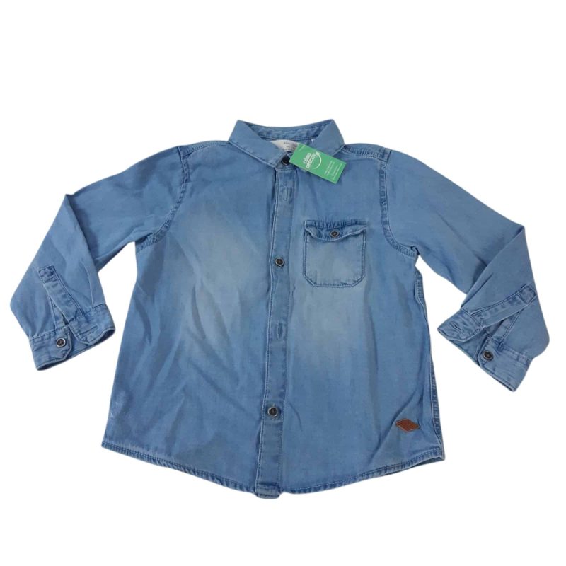 CAMISA DE JEAN ZARA 3/4