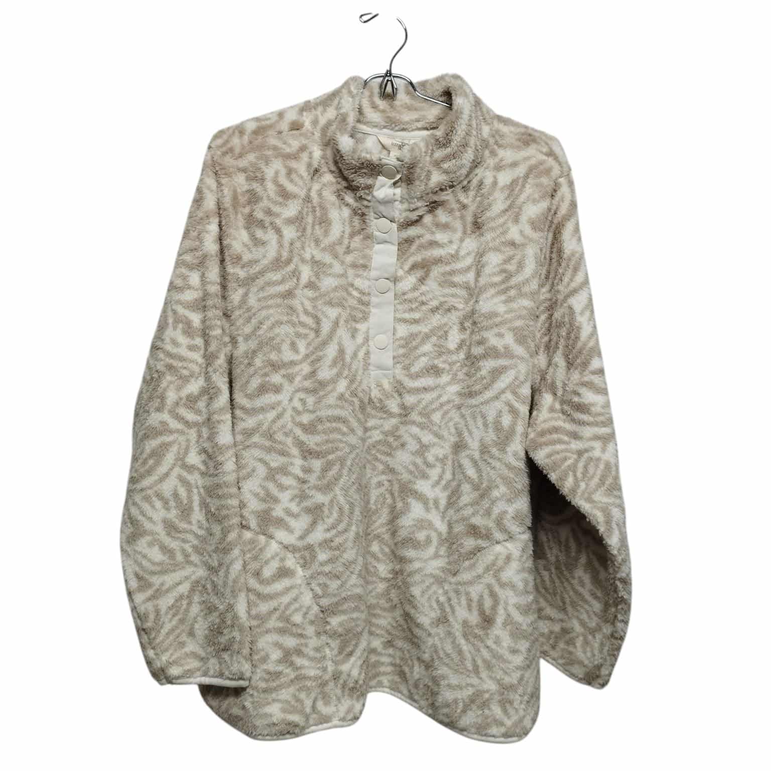 BUZO CHENIL PELUDITO CON BROCHES COD 77288 T XXL