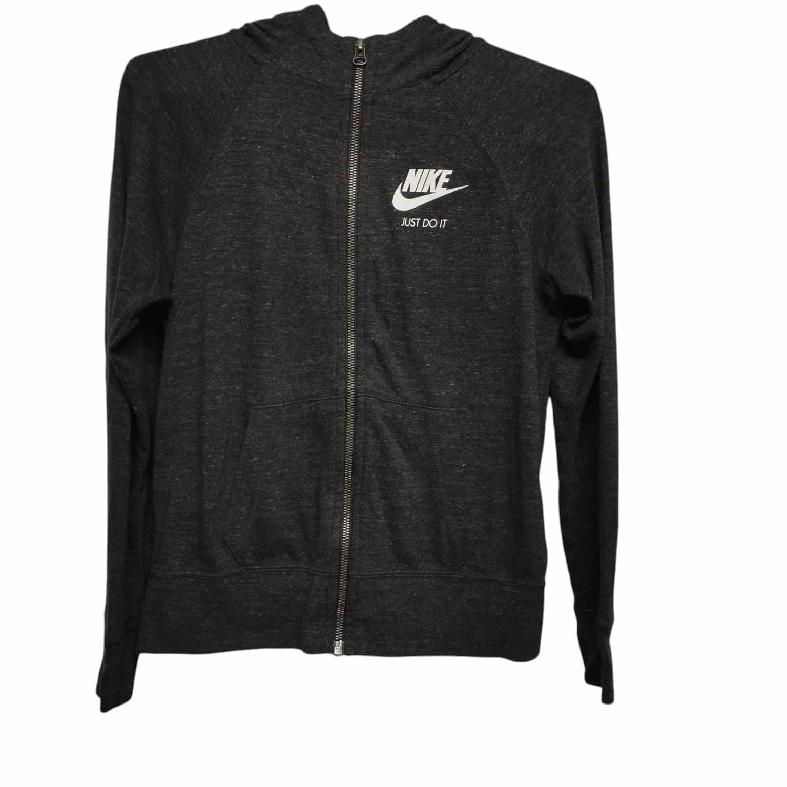 CAMPERA ALG SIN FELPA GRIS OSCURO NIKE T L/14