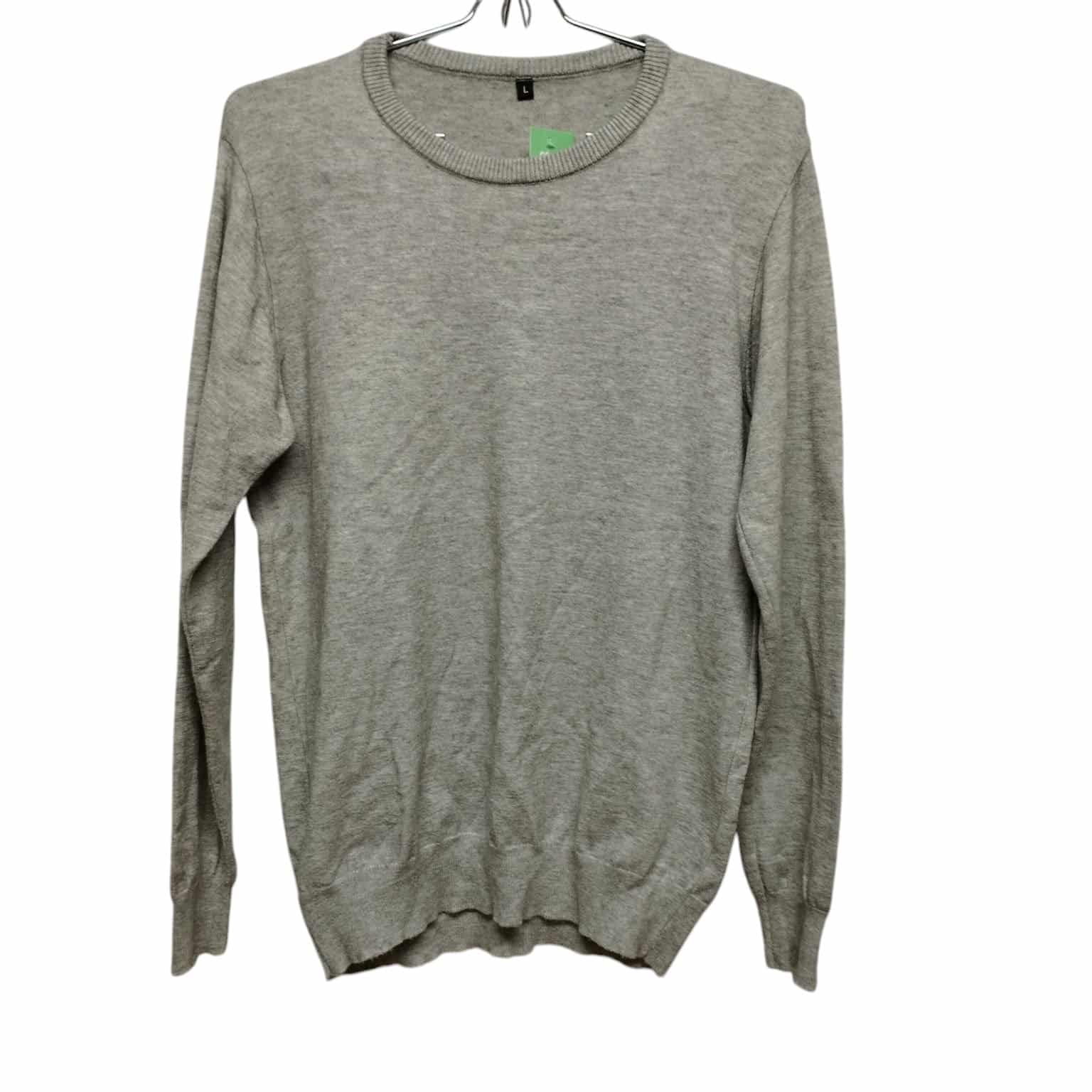 BUZO LANILLA GRIS T L /M APROX