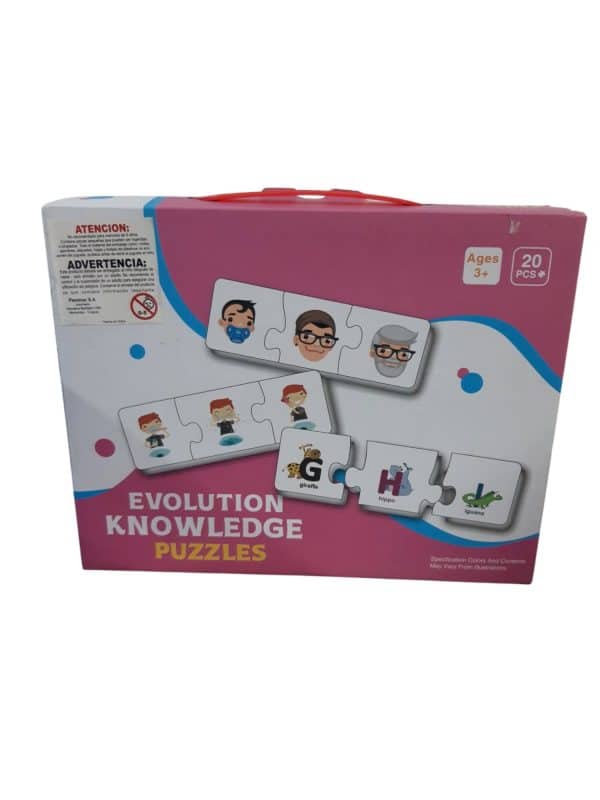 3 PUZZLES EVOLUCION 20PIEZAS