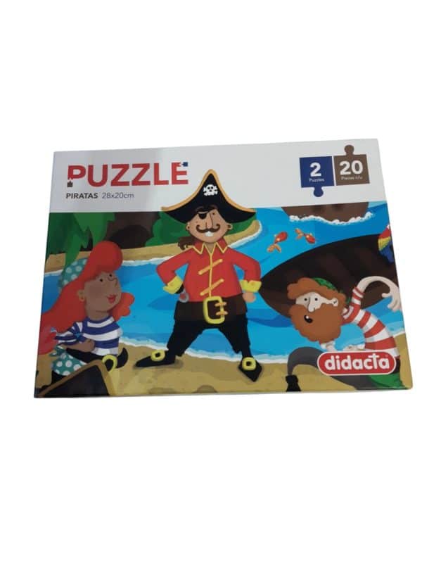 PUZZLE PIRATA X2 20PIEZAS DIDACTA