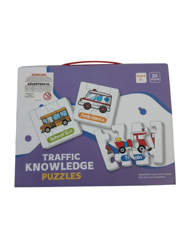 3 PUZZLES TRAFFIC KNOWLEDGE 20 PIEZAS
