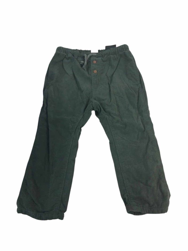 PANTALON PANA VERDE INT FORRO GRIS H&M T1 1/2
