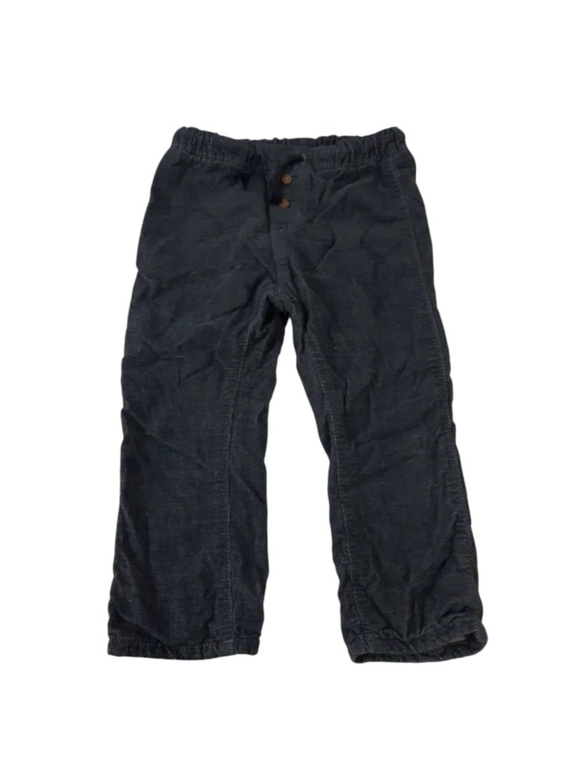PANTALON PANA GRIS OSCURO INT FORRADO H&M T1 1/2