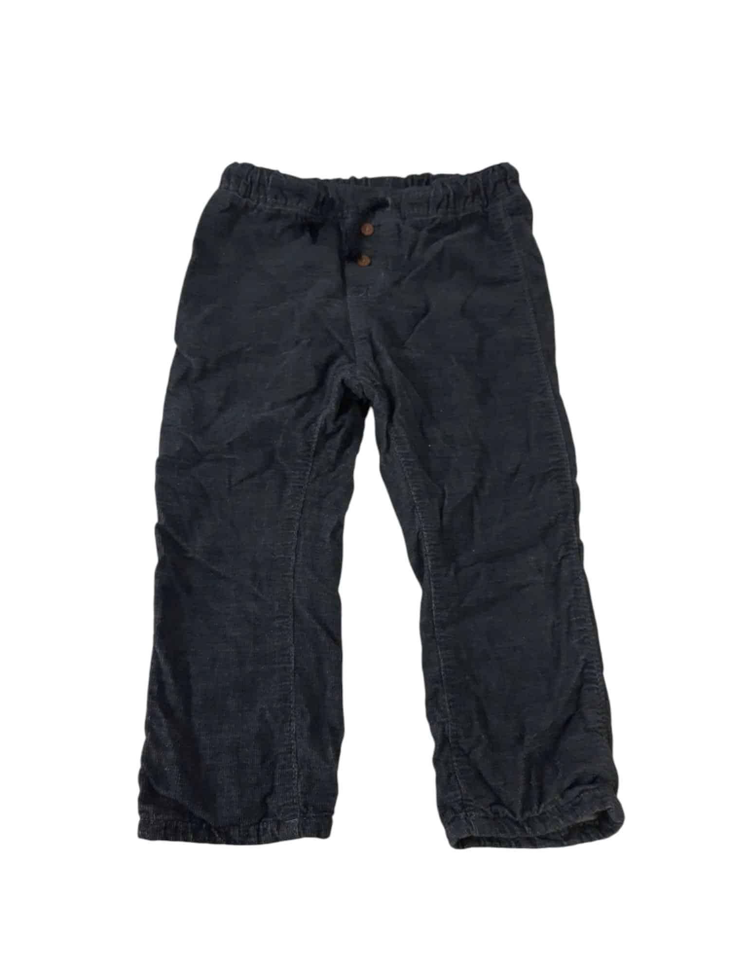 PANTALON PANA GRIS OSCURO INT FORRADO H&M T1 1/2