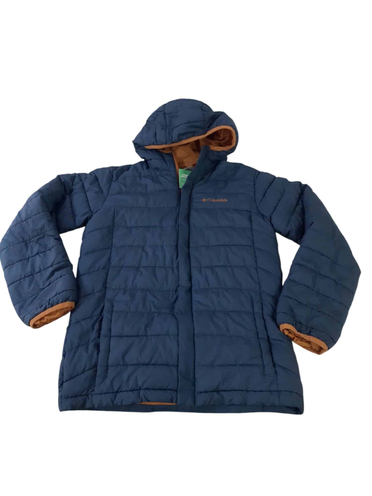 CAMPERA NYLON AZUL INT MOSTAZA COLUMBIA T14/16