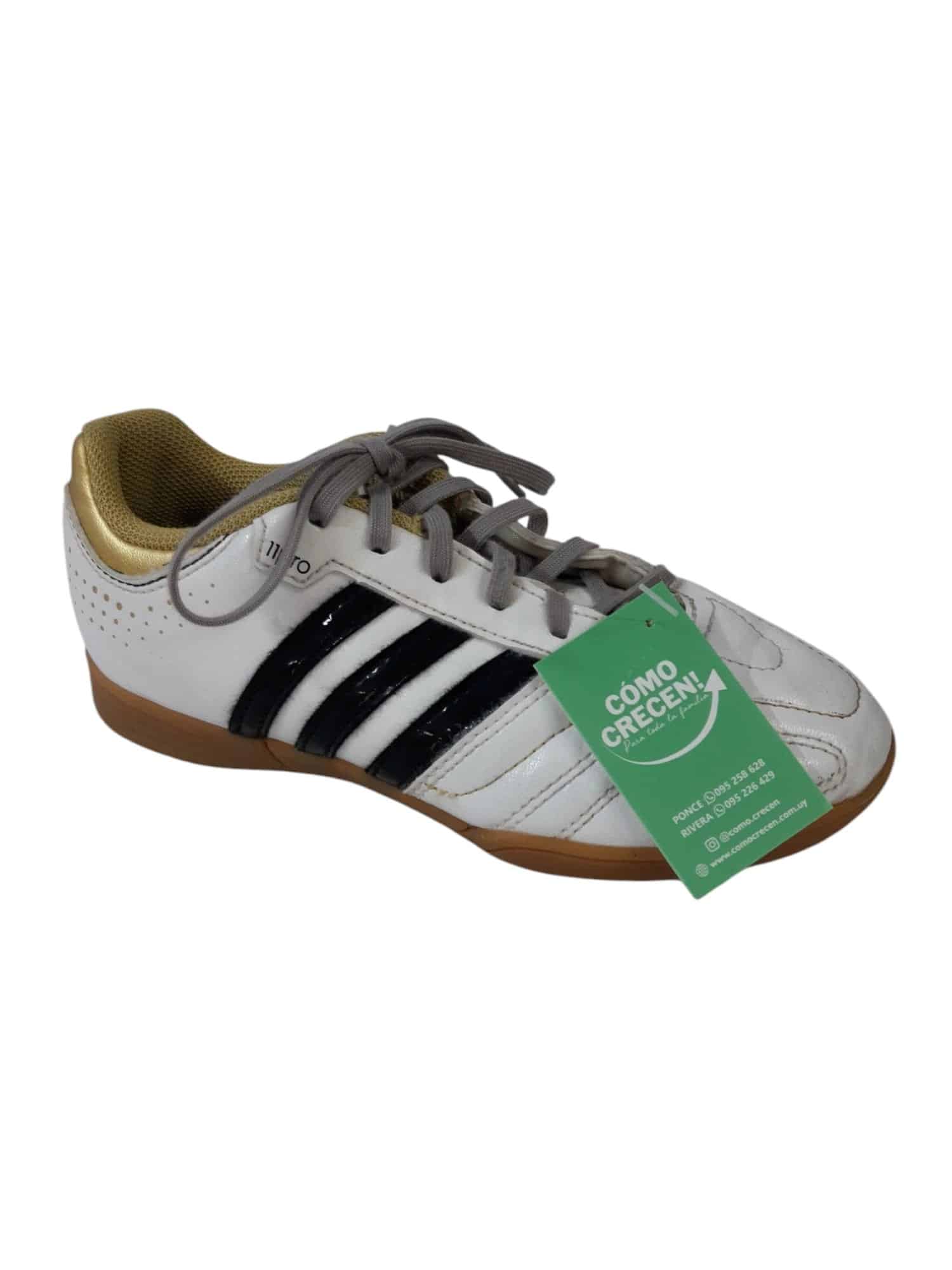 CHAMPIONES FUTBOL 5 BCOS NEGRO DORADO ADIDAS 11QUESTRA T32 19.5CM