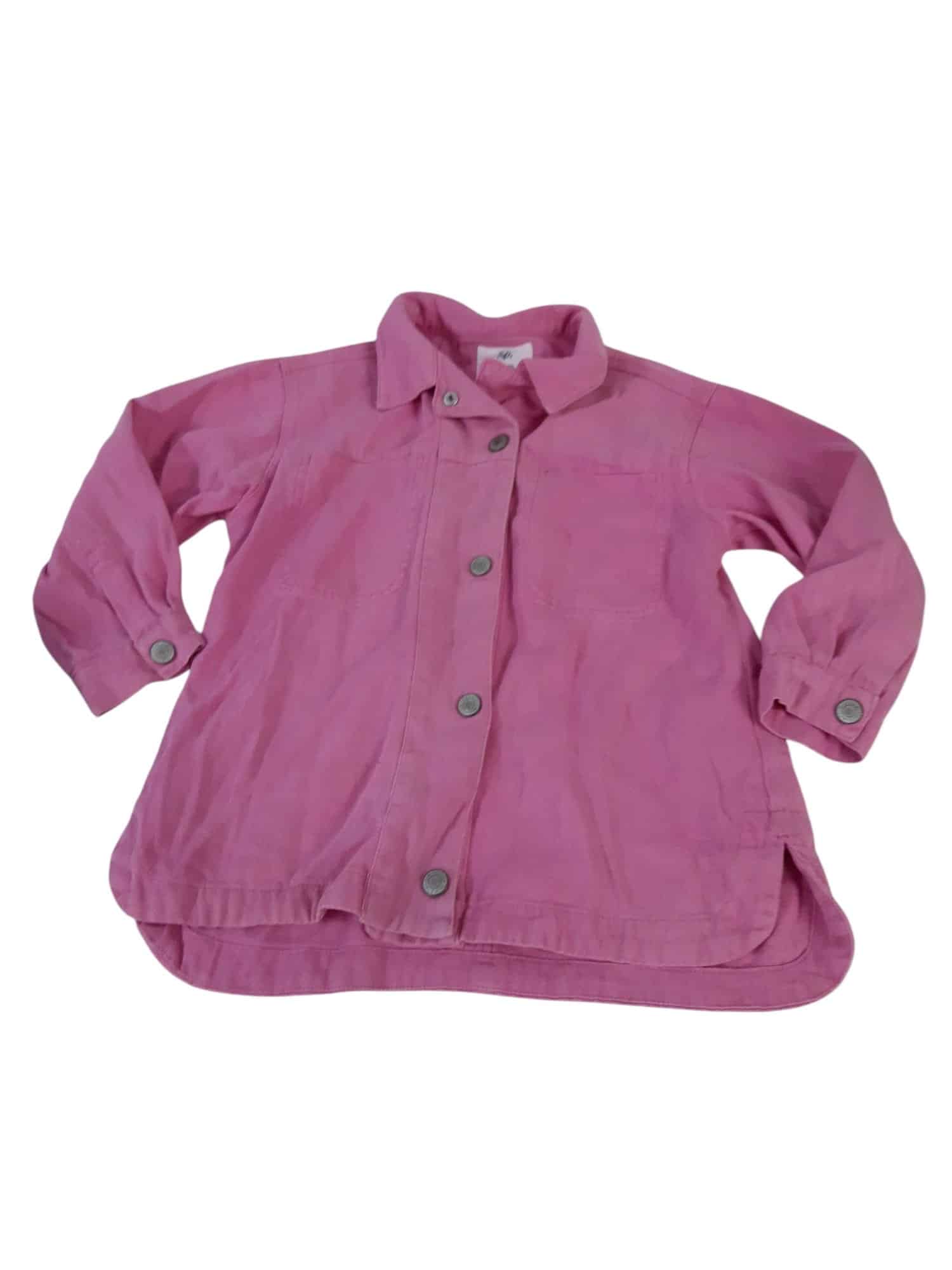 SOBRECAMISA ROSADA BAS T10 BOLSILLOS GDES