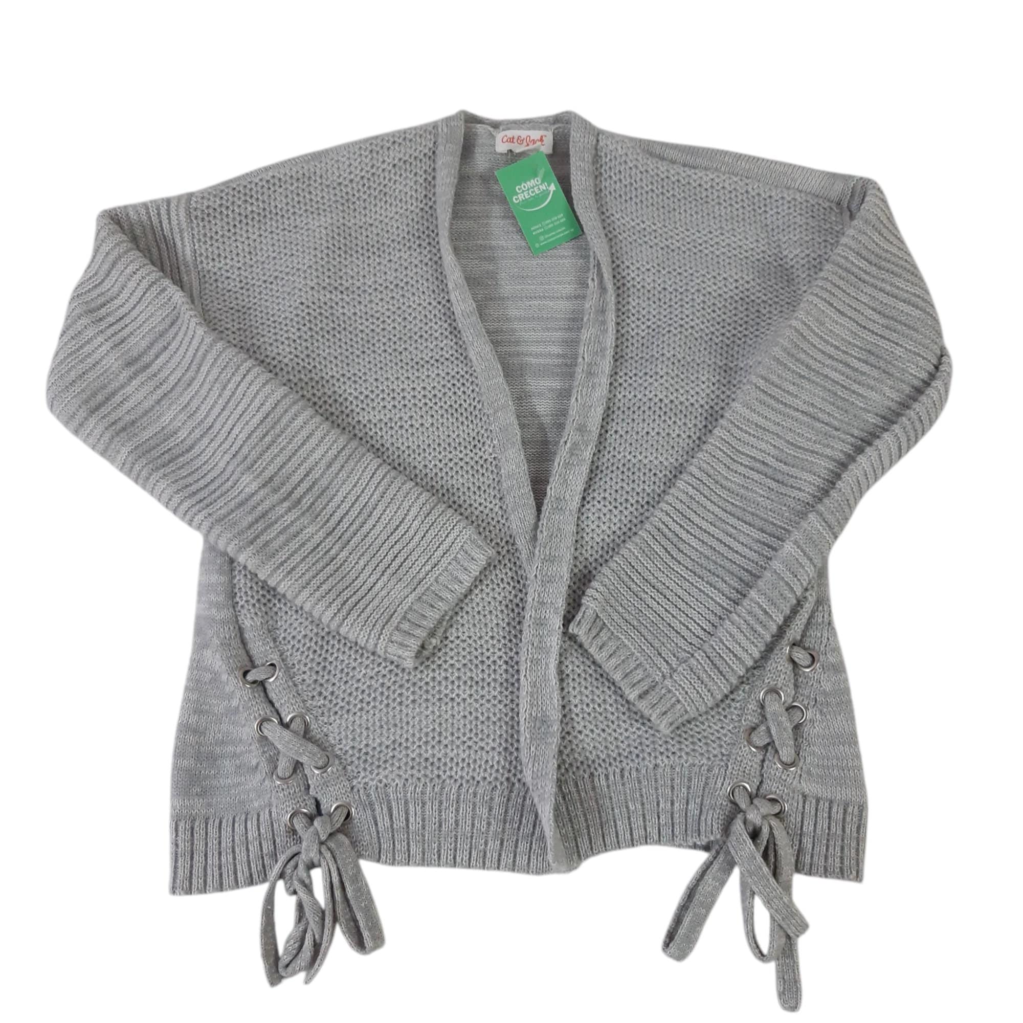 SACO DE LANA GRIS CAT & JACK T14/16 FLECOS