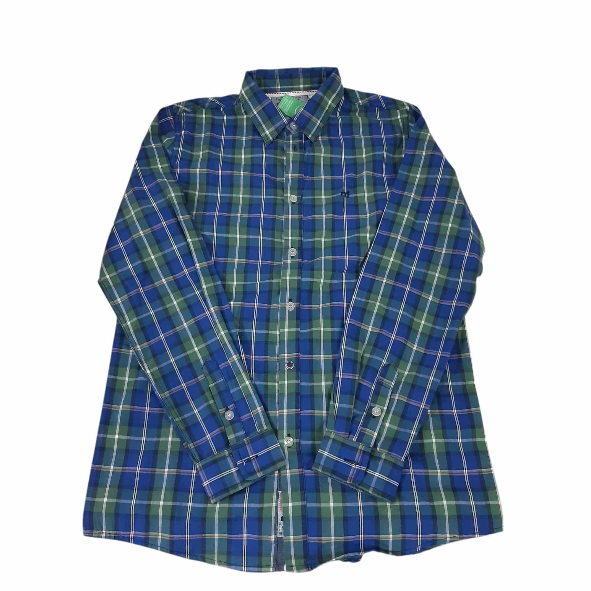 CAMISA CUADROS VERDE AZUL BCA MISTRAL T16