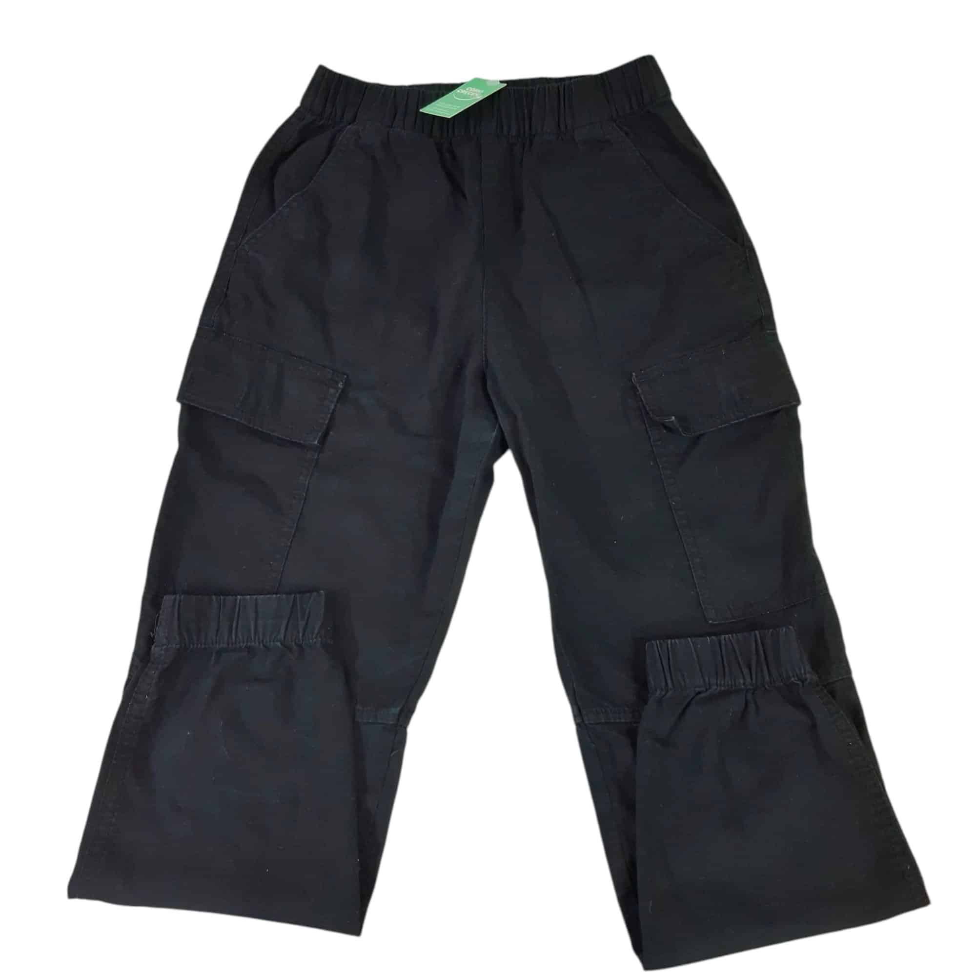 PANTALON CARGO NEGRO PUÑO H&M T9/10