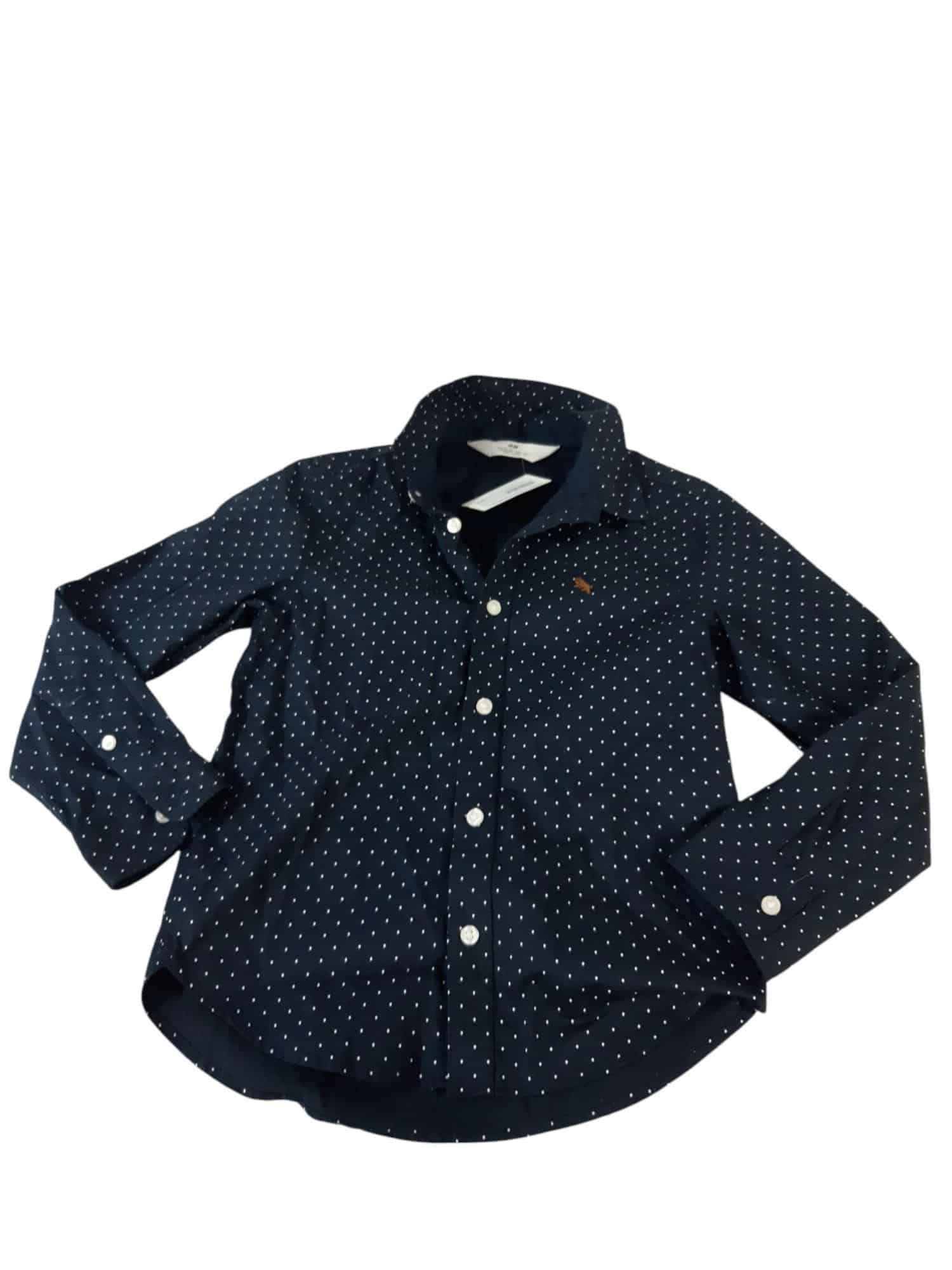 CAMISA AZUL PINTITAS BCAS H&M T5/6