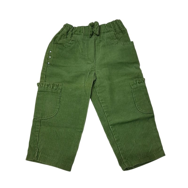 PANTALON PANA VERDE MOÑA T3(1) CARGO