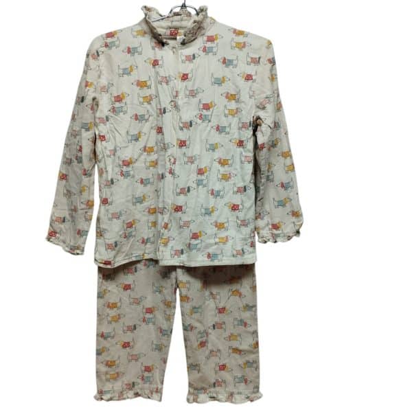 PIJAMA PANT CASACA CREMITA PERROS SACKS T 12 FR