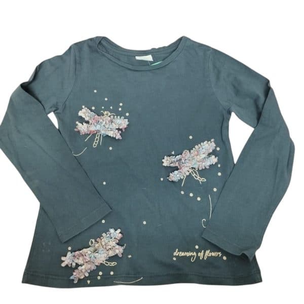 REMERA ALG GRIS OSCURO LIBELULAS ZARA T 7