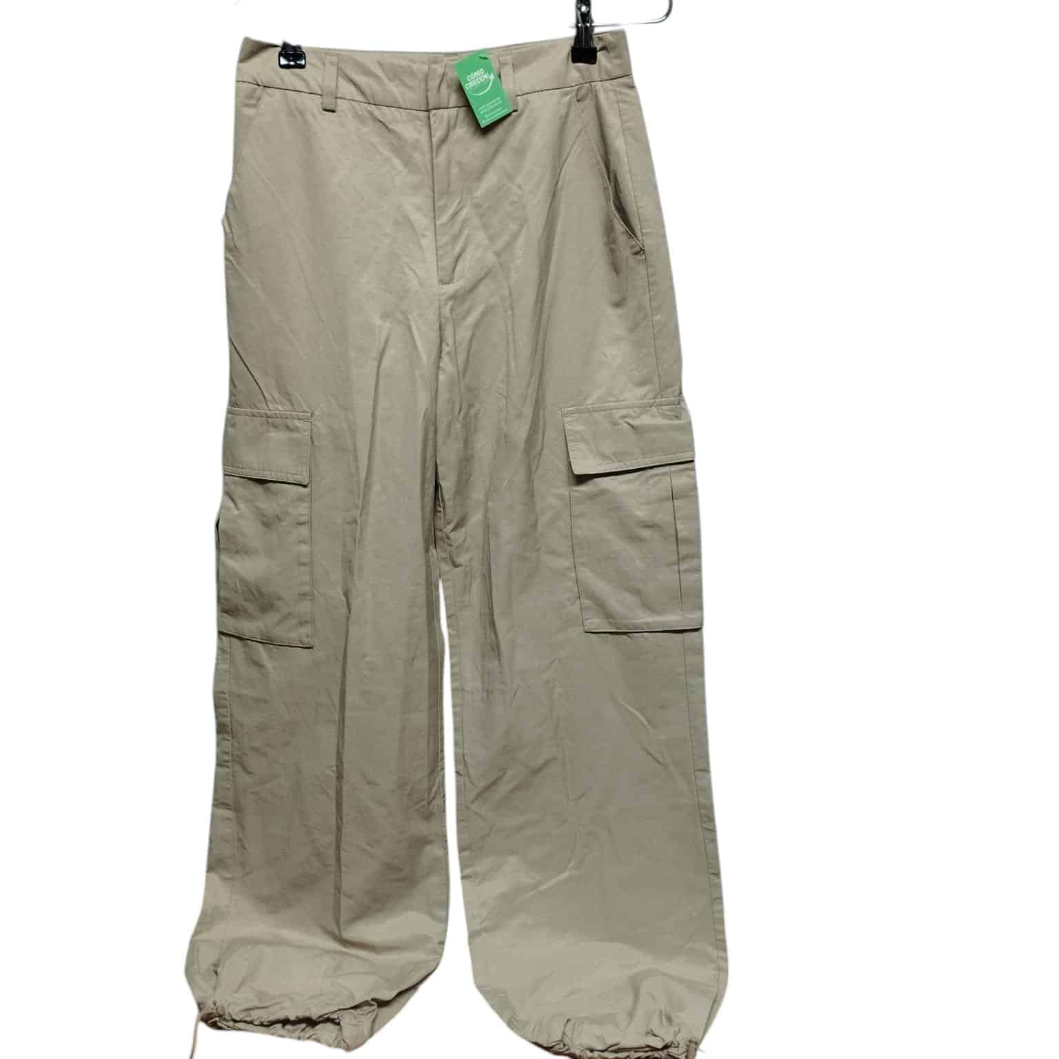 PANTALON BEIGE CARGO STRADIVARIUS T36 (S)