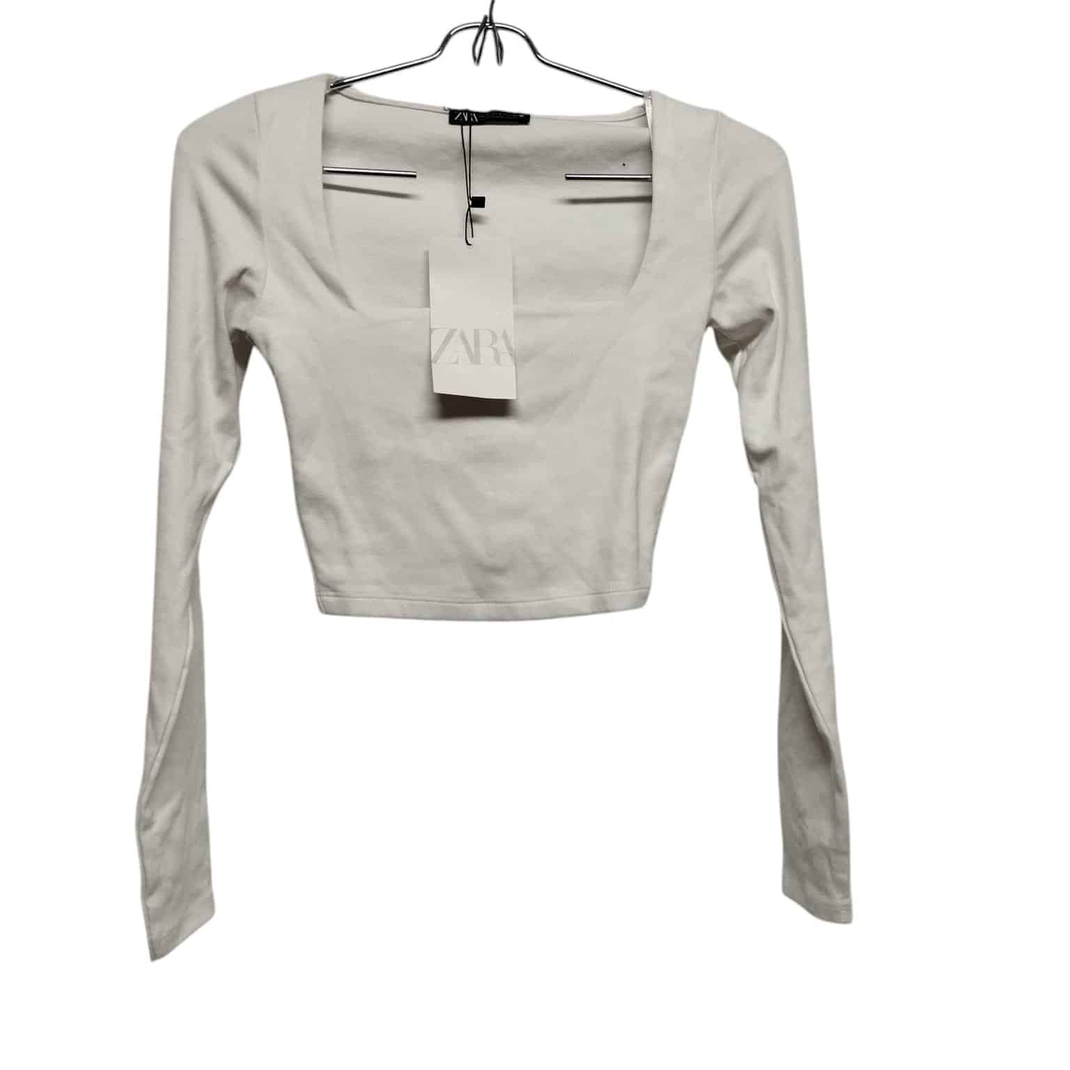 REMERA BCA BASICA ZARA CUELLO CUADRADO TS NUEVA