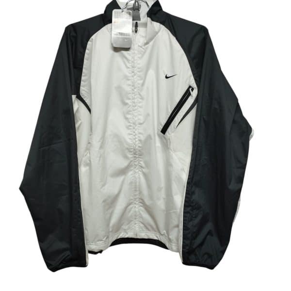CAMPERA DEPORTIVA NYLON BLANCO NEGRO NIKE TM NUEVA