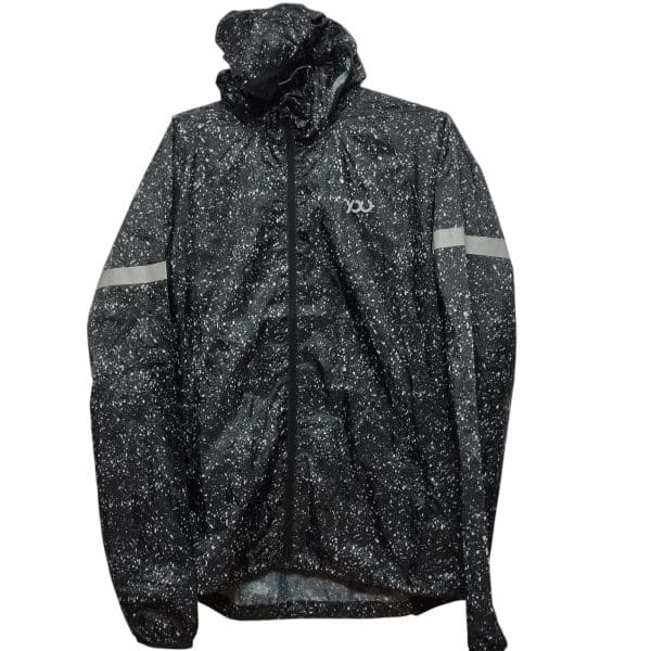 CAMPERA CAPUCHA NYLON TIPO IMPERMEABLE NEGRO PINTITAS YOU + TM