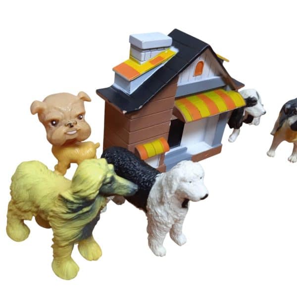 ESTABLO CASITA CON 6 ANIMALES - Imagen 2