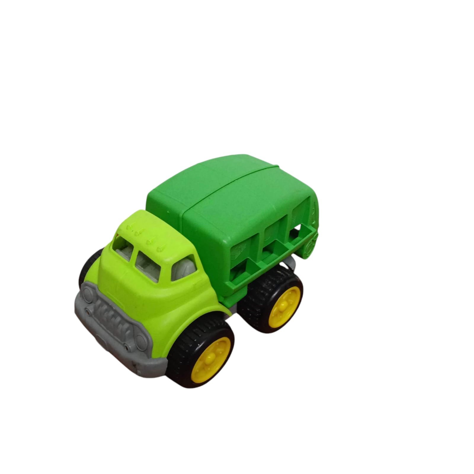 CAMION BASURA VERDE CLARO OSCURO SE ABRE TAPA DET