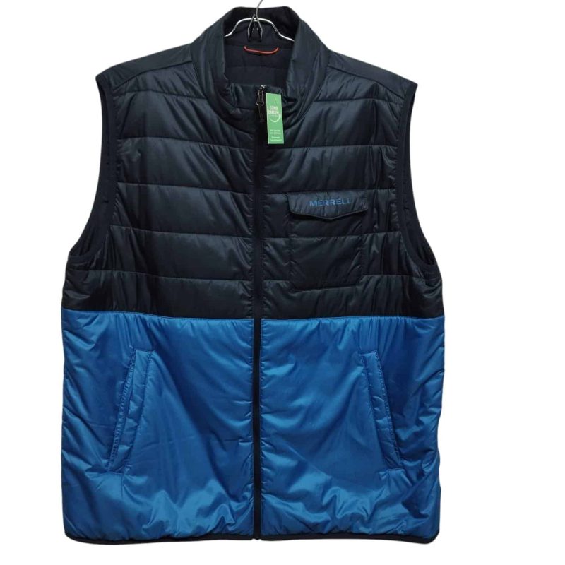 CHALECO NYLON AZUL 2 TONOS MERREL T L-XL