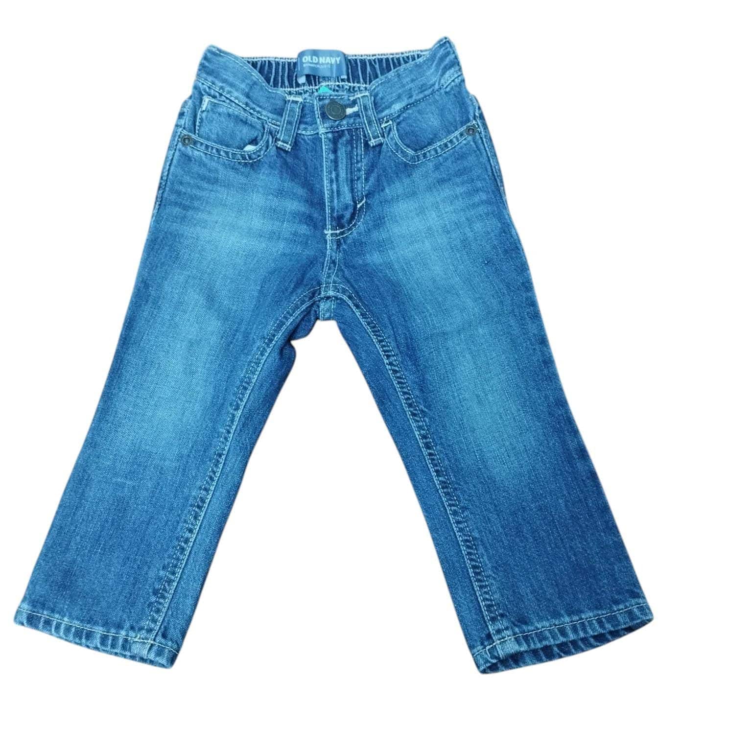 JEAN LOCALIZADO AZUL ELASTIZADO OLD NAVY T 18-24 M GT