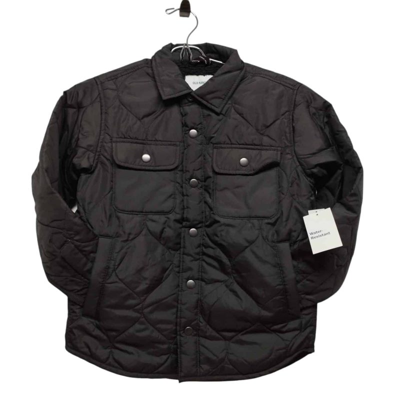 CAMPERA NYLON NEGRA FORRO CORDERITO OLD NAVY T M (8) NUEVA