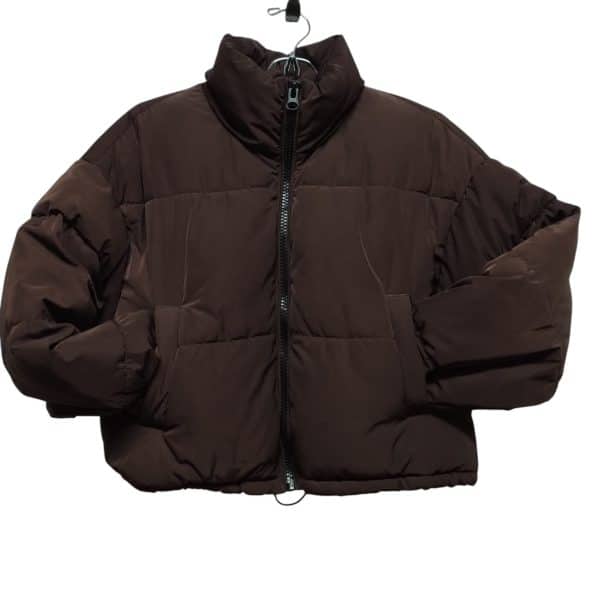 CAMPERA INFLADITA MARRON CORTA H&M T XXS ROCE - Imagen 2