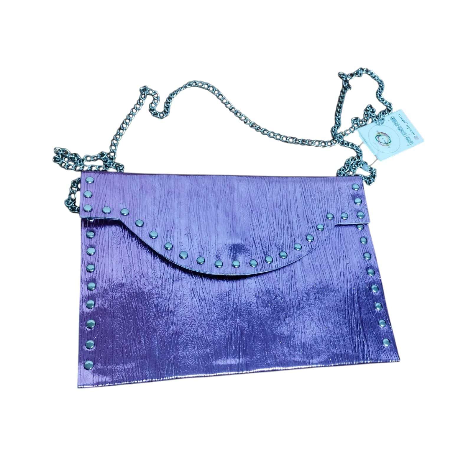 CARTERA FUCSIA METALIZADA ASADO GLAM