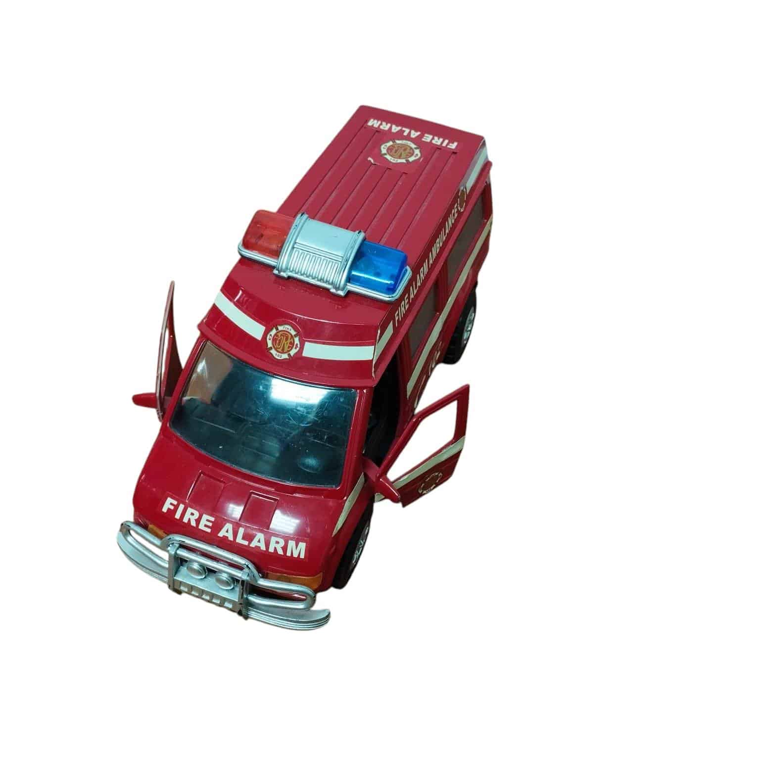 AMBULANCIA ROJA CON LUCES Y SONIDO JD