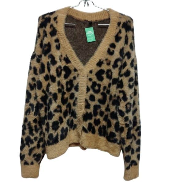 SACO PELUDITO ANIMAL PRINT BLUESTEEL TM