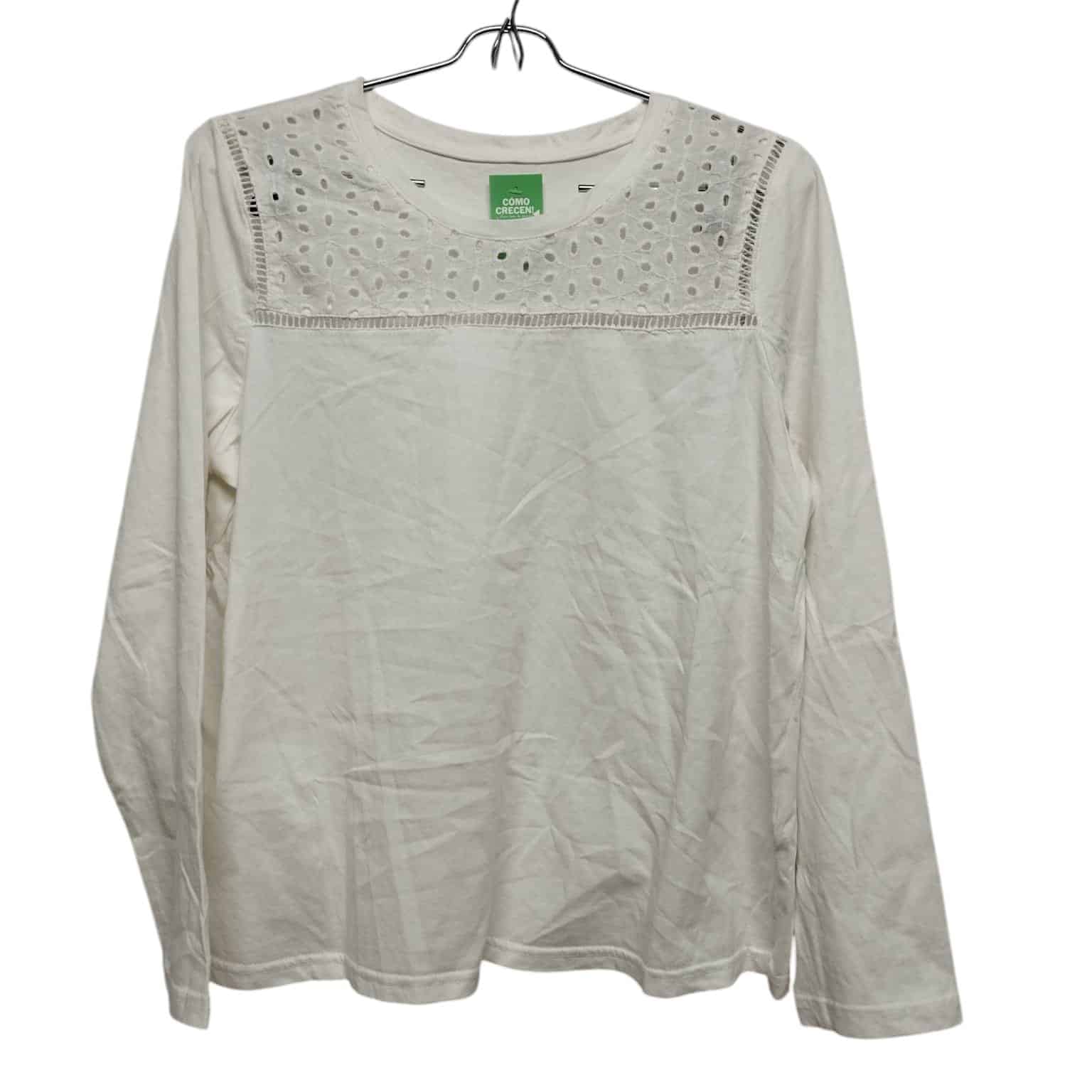 REMERA BLANCA BRODERIE VALETOP TM AP