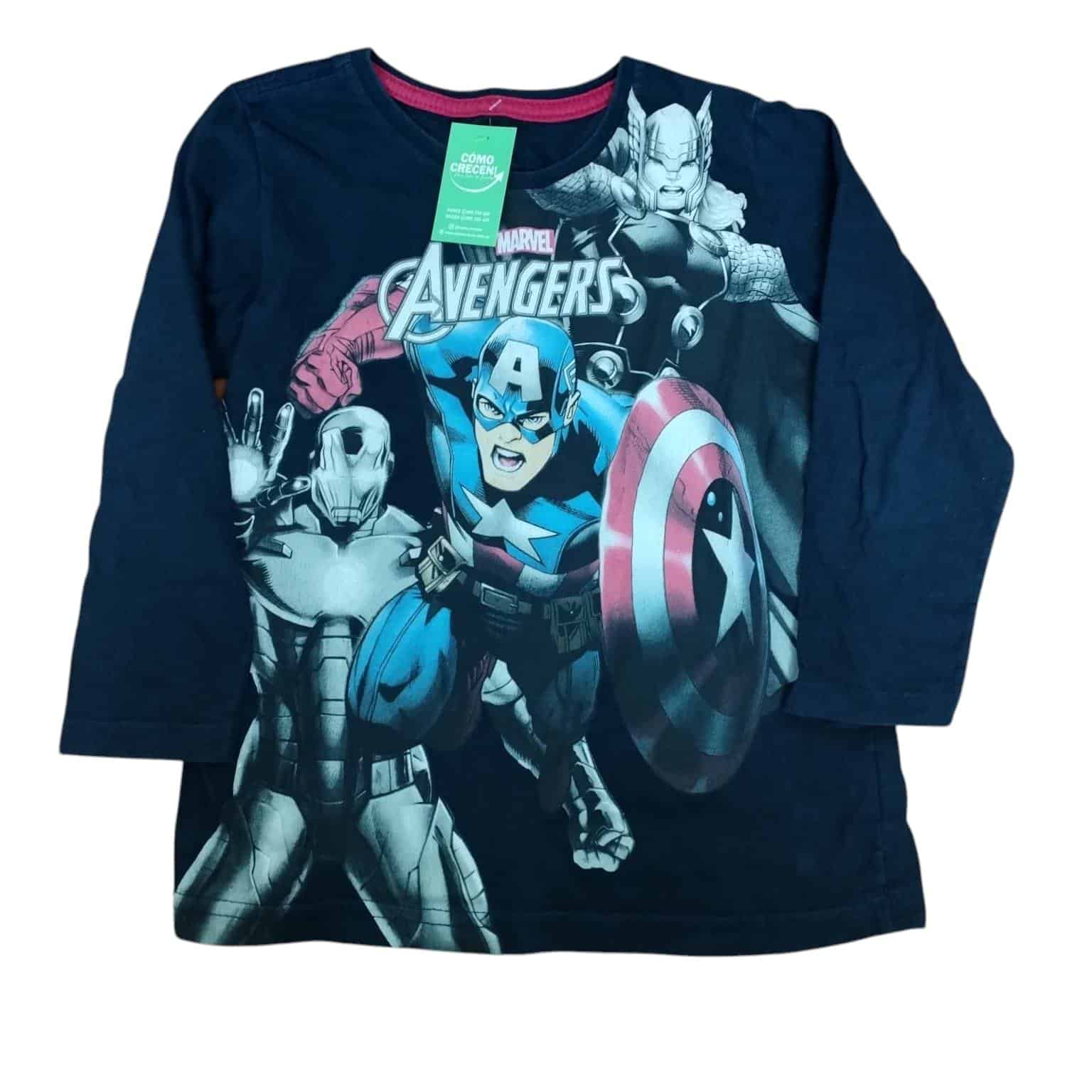 REMERA ALG AZUL AVENGERS T 4 GT